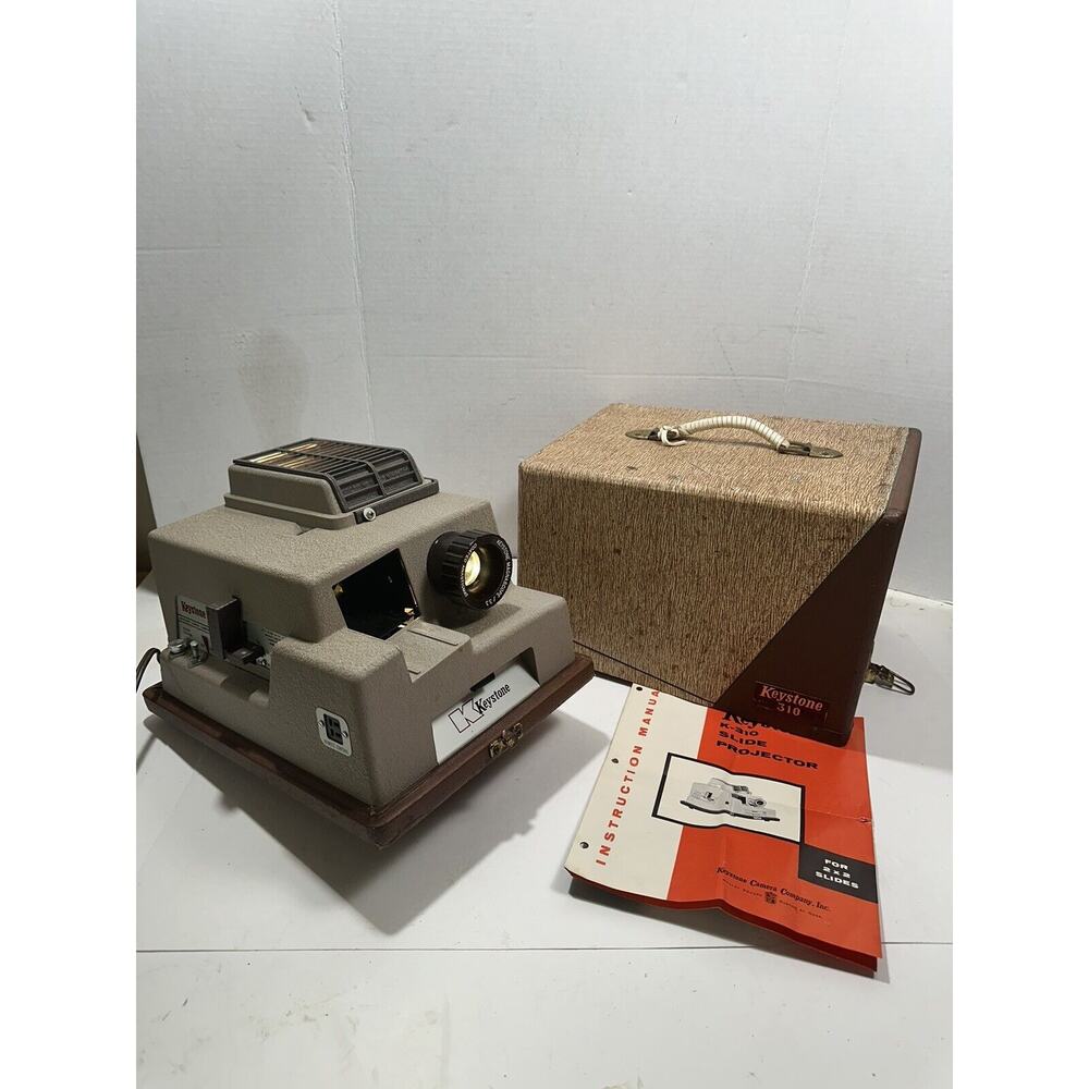 Keystone K-310 Vintage‎ Portable Slide Projector With Holding Case